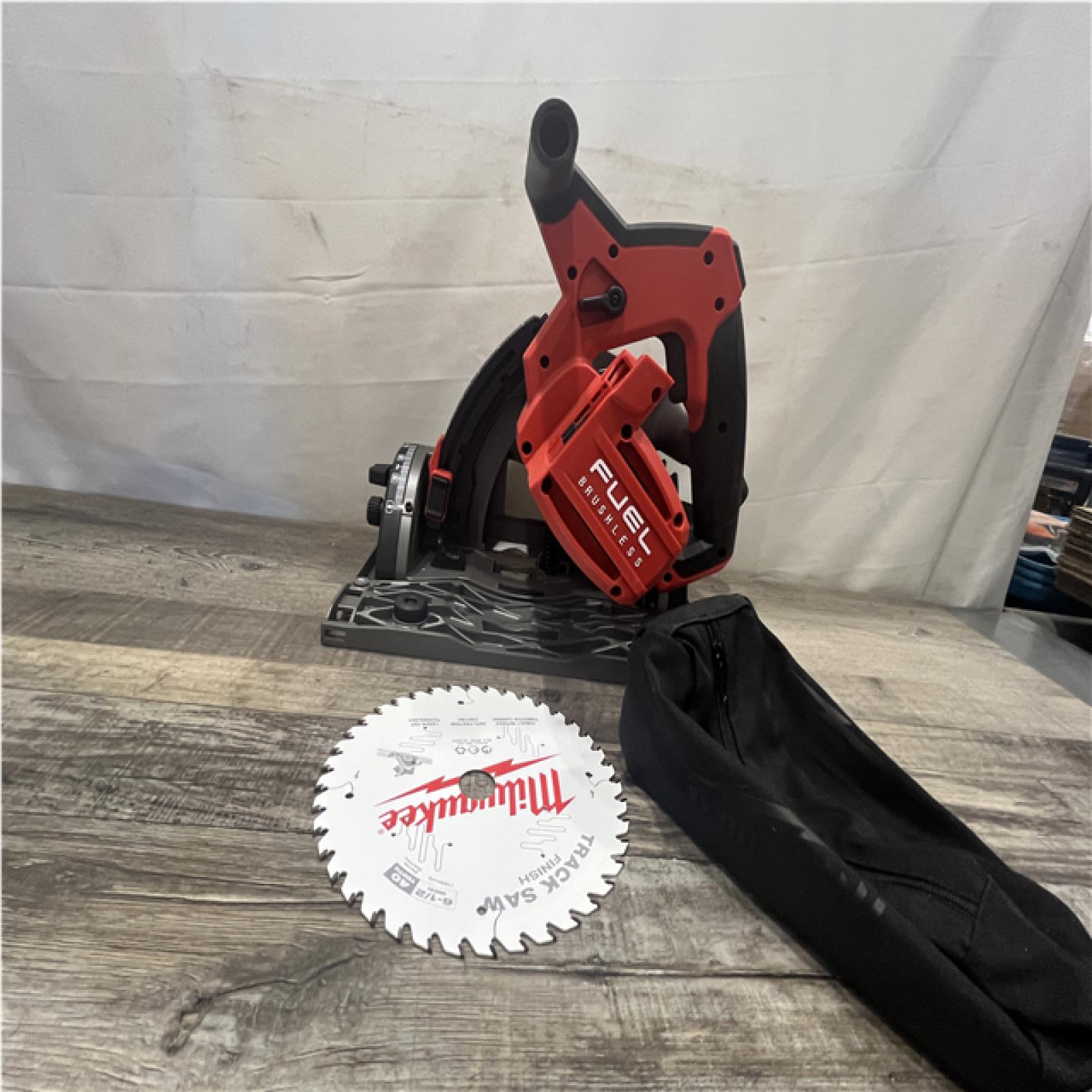 AS-IS Milwaukee FUEL 18V Lithium-Ion Cordless Brushless 6-1/2 in. Plunge Cut Track Saw (Tool-Only)