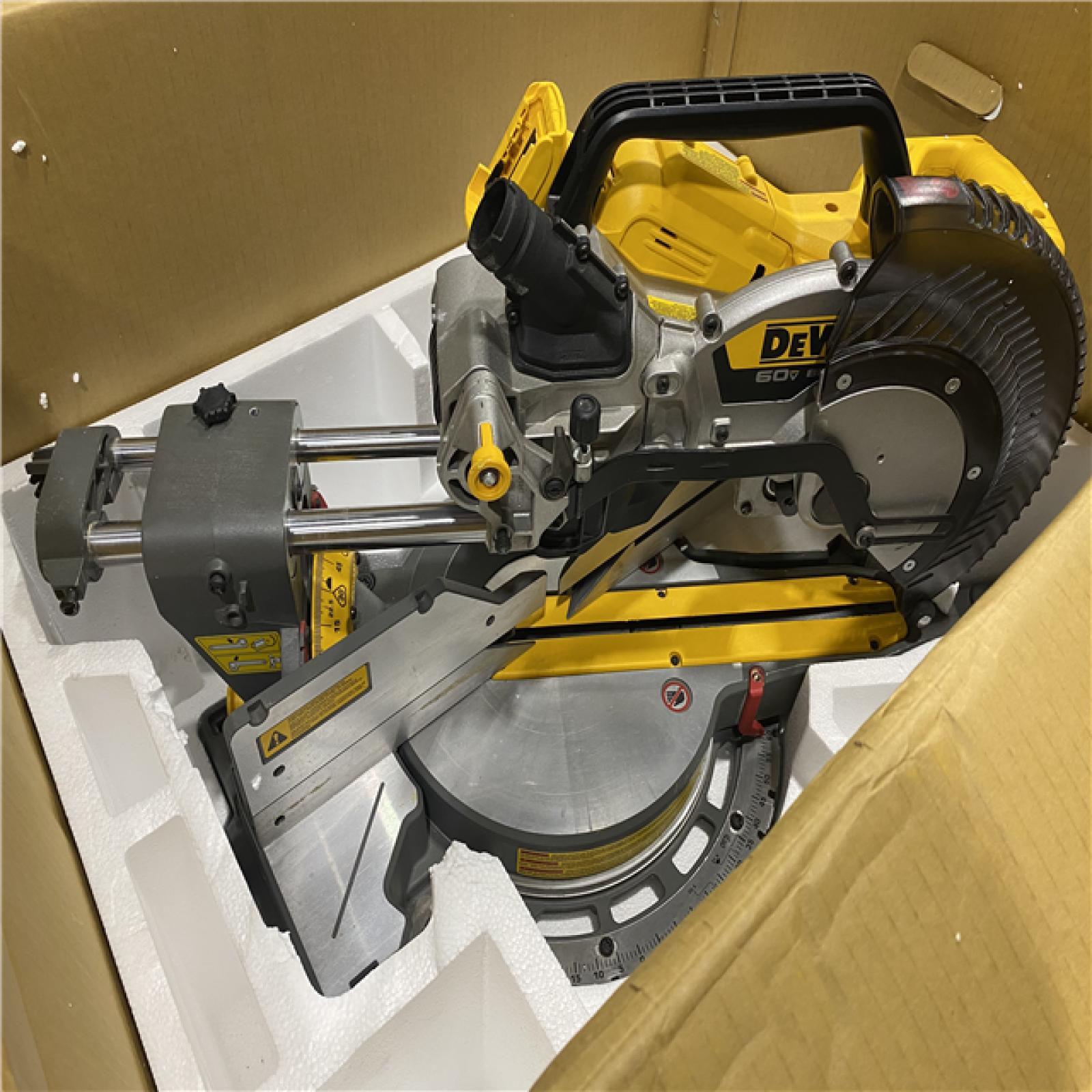 AS-IS DEWALT 60V Lithium-Ion 12 in. Cordless Sliding Miter Saw (Tool Only)