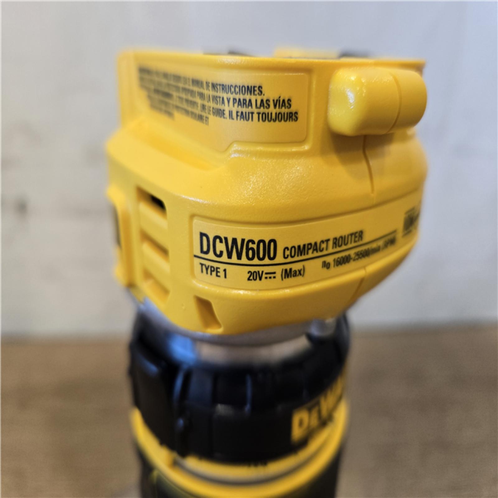 AS-IS DEWALT 20V MAX XR Cordless Fixed Base Compact Router (Tool Only)