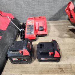 HOUSTON LOCATION - AS-IS Milwaukee M18 18-Volt Lithium-Ion Brushless Cordless Combo Kit (4-Tool) with 2-Batteries  1-Charger and Tool Bag