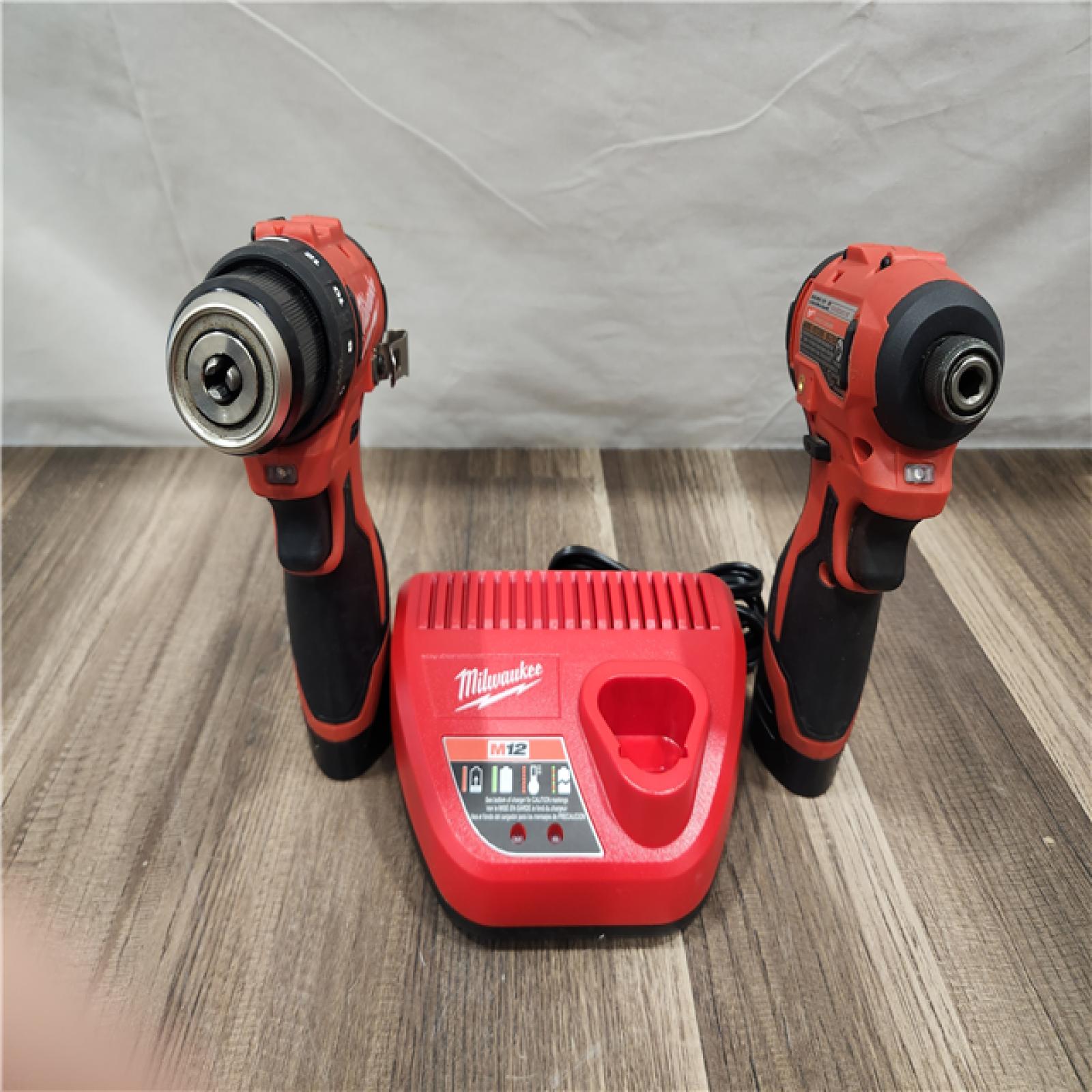 AS-IS- Milwaukee M12 Cordless Brushless 2 Tool Combo Kit