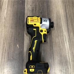 AS-IS DEWALT 20V MAX XR Cordless Brushless 1/4 in. 3-Speed Impact Driver (Tool-Only)