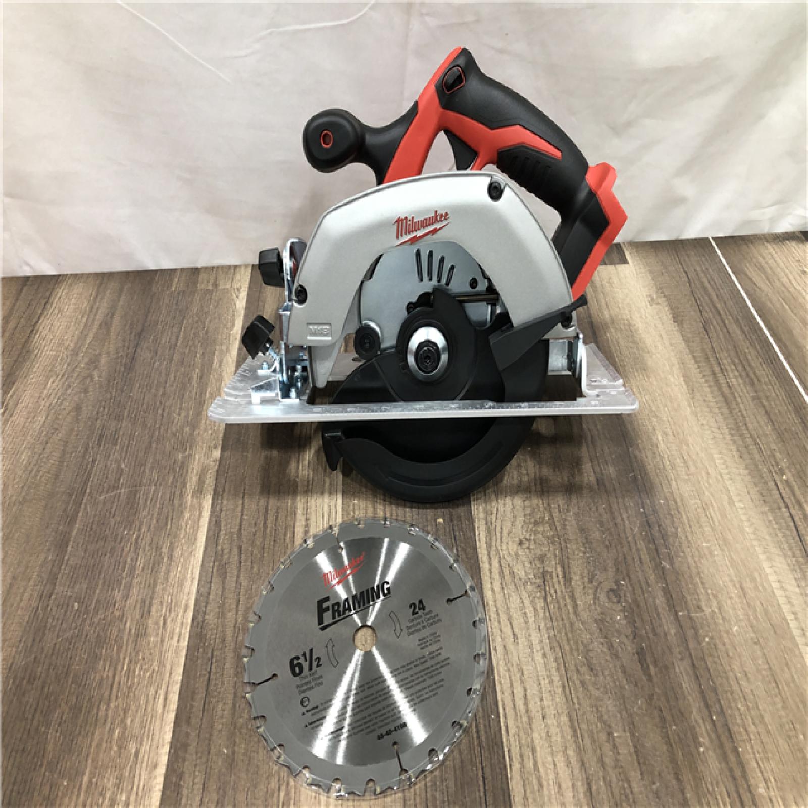 AS-IS Milwaukee 18V Lithium-Ion Cordless 6-1/2 in. Circular Saw (Tool-Only)