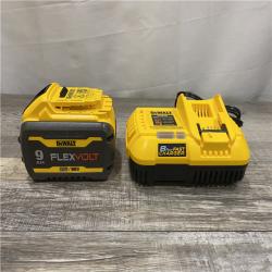 AS-IS DEWALT 20V/60V MAX FLEXVOLT Lithium-Ion 9.0Ah Battery and Charger Starter Kit