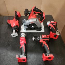 Phoenix NEW Milwaukee M18 18V Lithium-Ion Cordless Combo Kit (5-Tool) with (1) 3.0Ah and (1) 1.5Ah Battery  (1) Charger  (1) Tool Bag