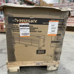 DALLAS LOCATION- Husky 72 in. W x 24 in. D Heavy Duty 18-Drawer Mobile Workbench