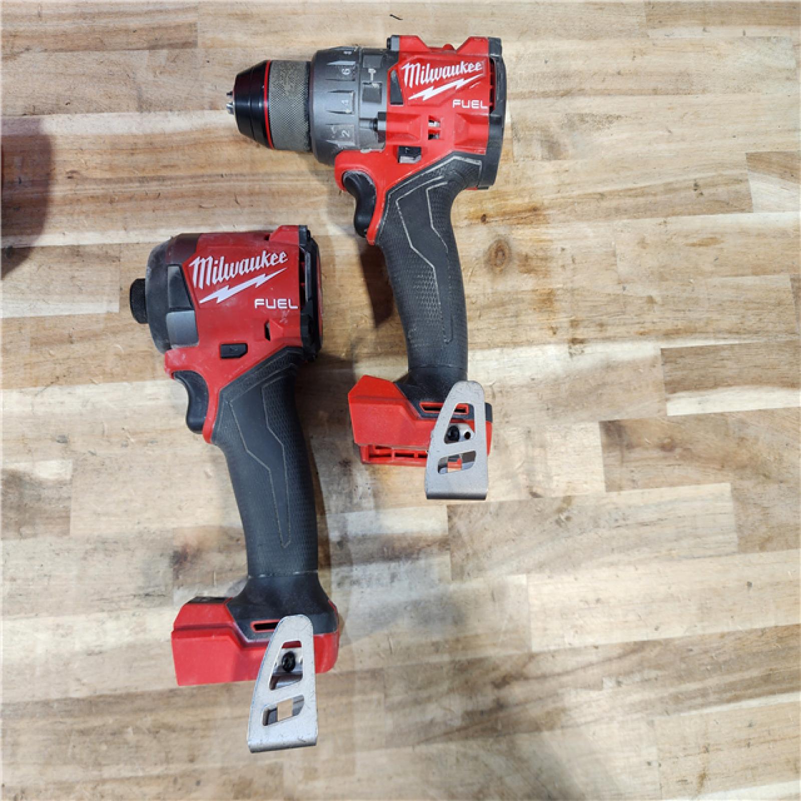 HOUSTON LOCATION - AS-IS Milwaukee FUEL 18V Lithium-Ion Brushless Cordless Hammer Drill and Impact Driver Combo Kit
