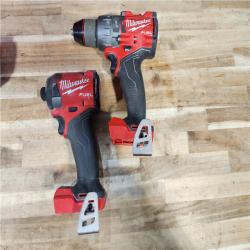 HOUSTON LOCATION - AS-IS Milwaukee FUEL 18V Lithium-Ion Brushless Cordless Hammer Drill and Impact Driver Combo Kit