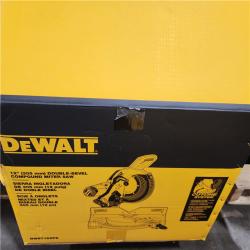 Like New- Dewalt 15 Amp Corded 12 in. Double-Bevel Compound Miter Saw