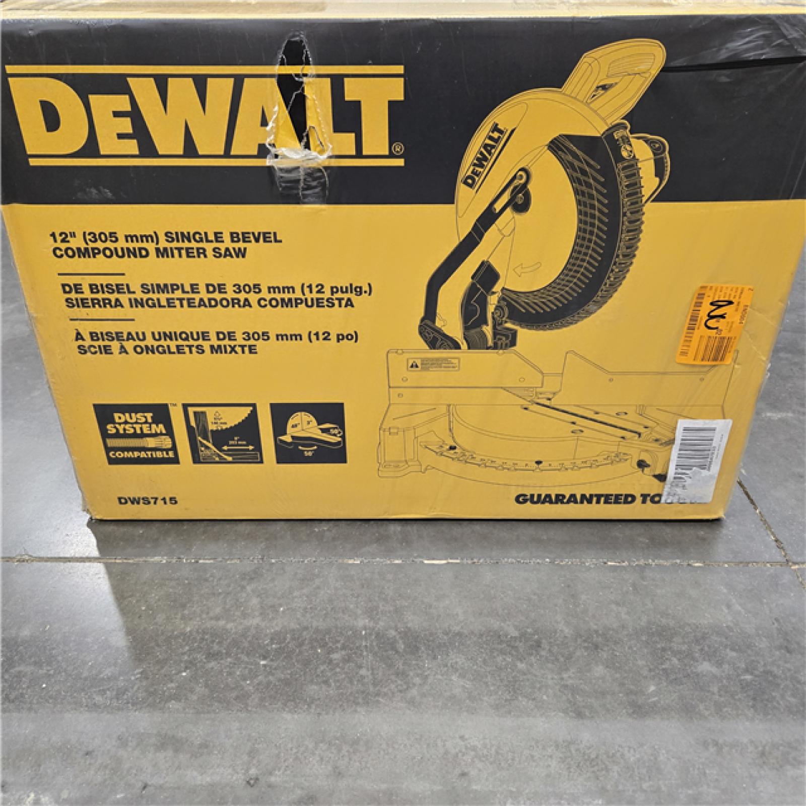 NEW! - 15 Amp Corded 12 in. Single Bevel Compound Miter Saw