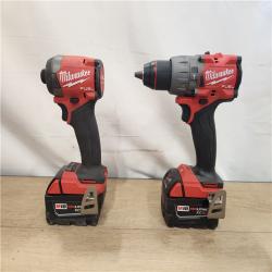 AS-IS- Milwaukee FUEL 18V Lithium-Ion Brushless Cordless Hammer Drill and Impact Driver Combo Kit