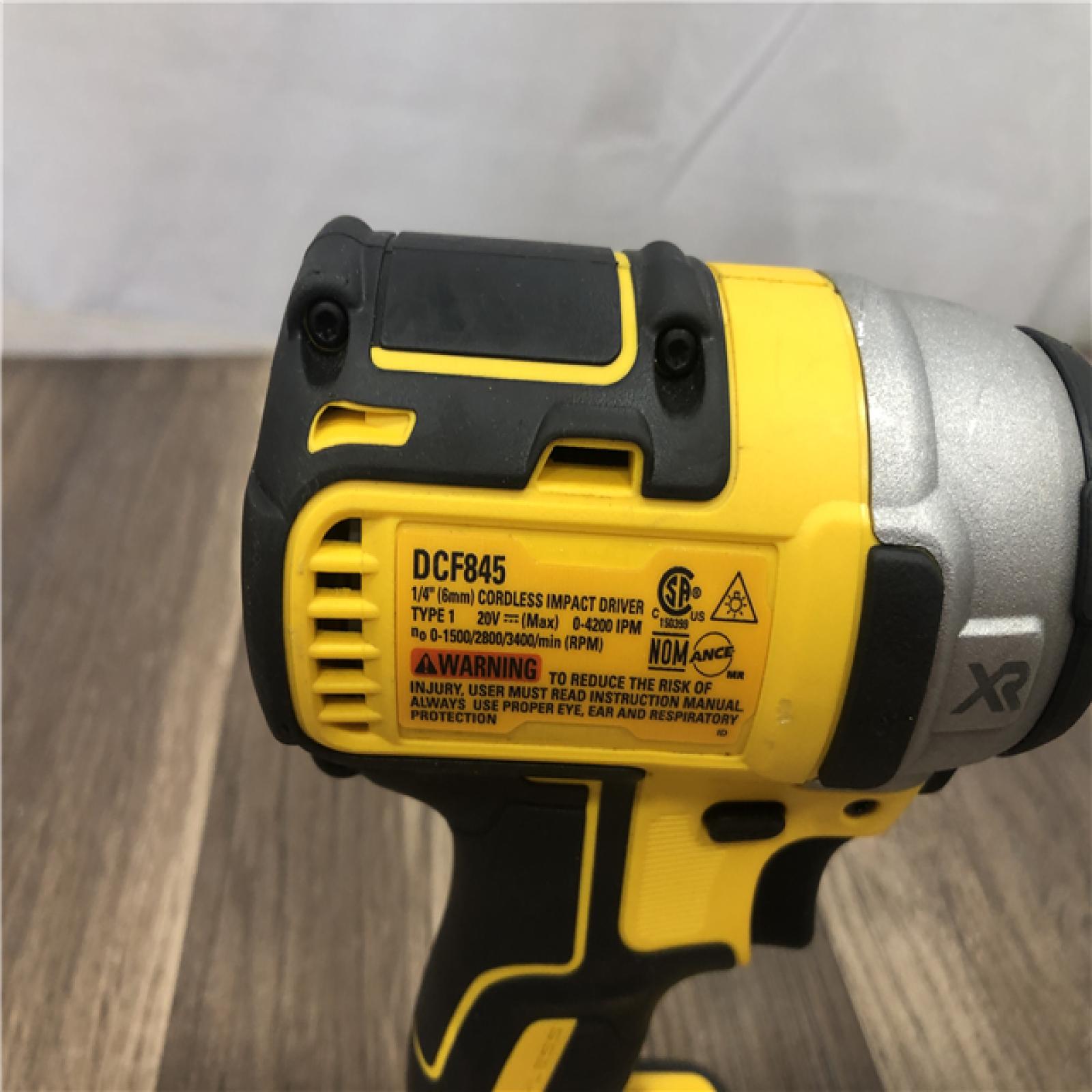 AS-IS DEWALT 20V MAX XR Cordless Brushless 1/4 in. 3-Speed Impact Driver (Tool-Only)