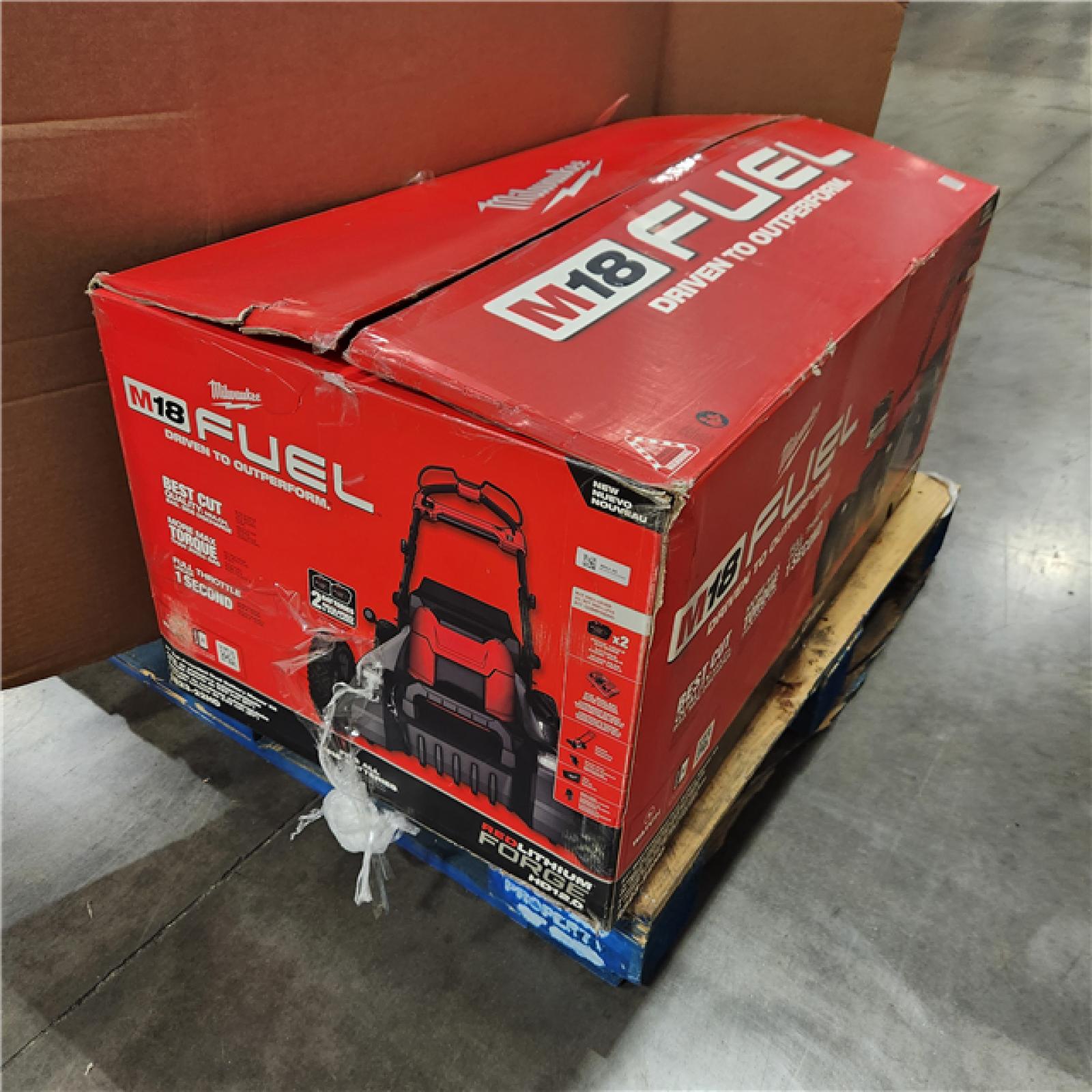 As-Is- Milwaukee M18 FUEL Brushless Cordless 21 in. Walk Behind Dual Battery Self-Propelled Mower Kit