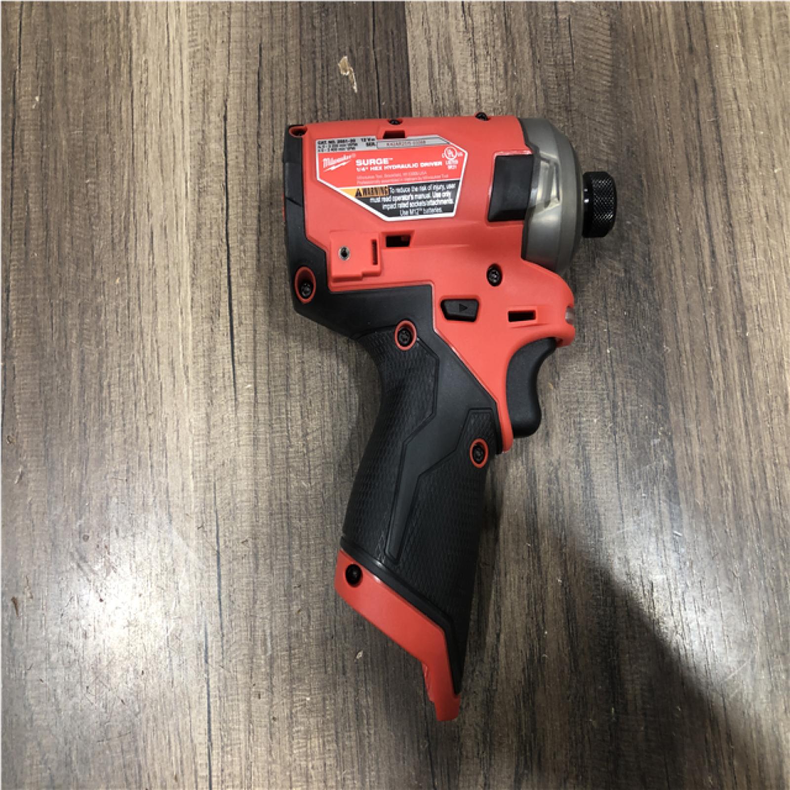 AS-IS Milwaukee FUEL SURGE 12V Lithium-Ion Brushless Cordless 1/4 in. Hex Impact Driver Compact Kit