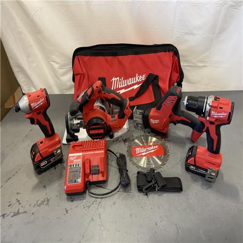 As-IS - Milwaukee M18 18-Volt Lithium-Ion Brushless Cordless Combo Kit