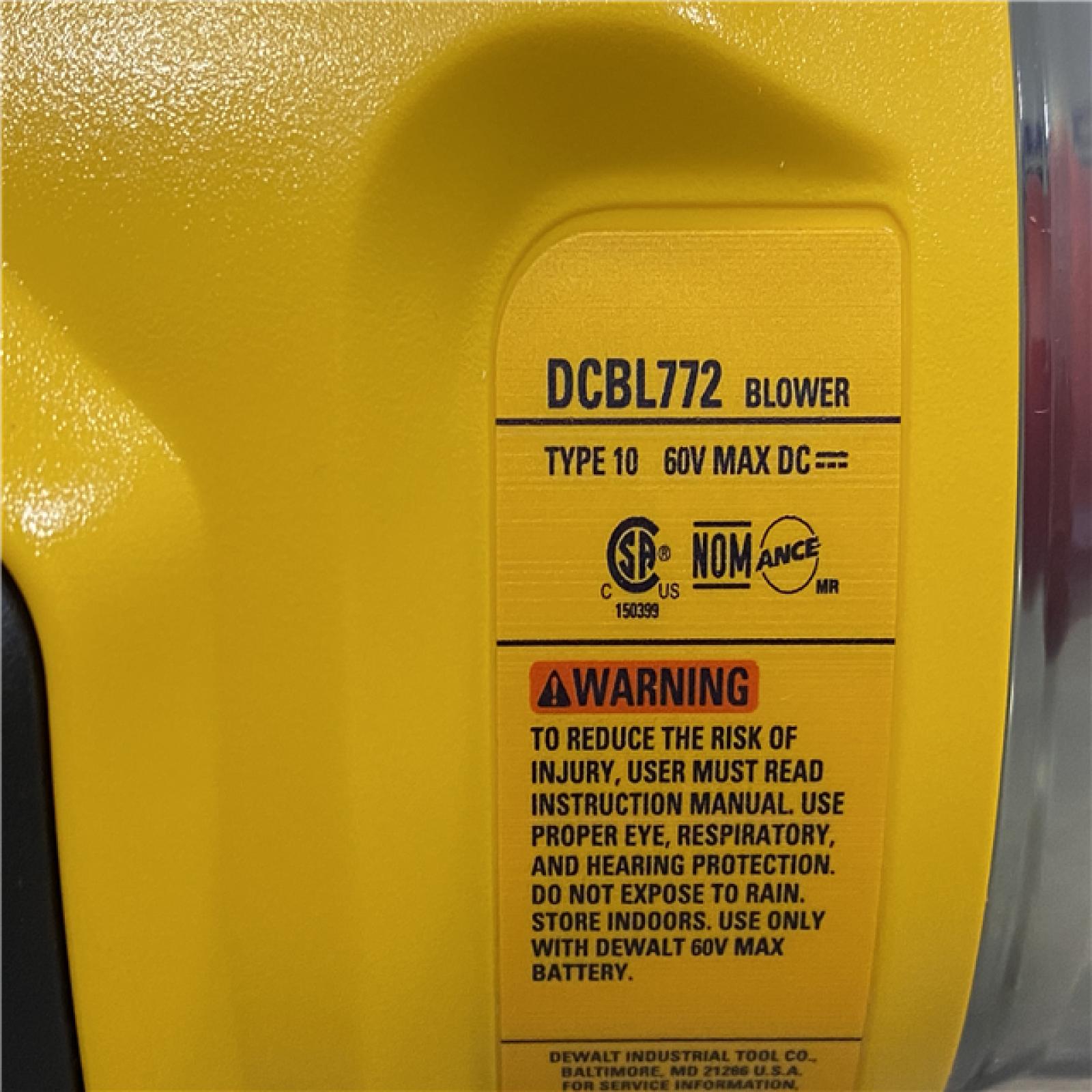 AS-IS DEWALT FLEXVOLT 60V MAX 125 MPH 600 CFM Brushless Cordless Battery Powered Blower Kit