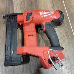 AS-IS   Milwaukee M18 FUEL 18-Volt Lithium-Ion Brushless Cordless 18-Gauge 1/4 in. Narrow Crown Stapler (Tool-Only)