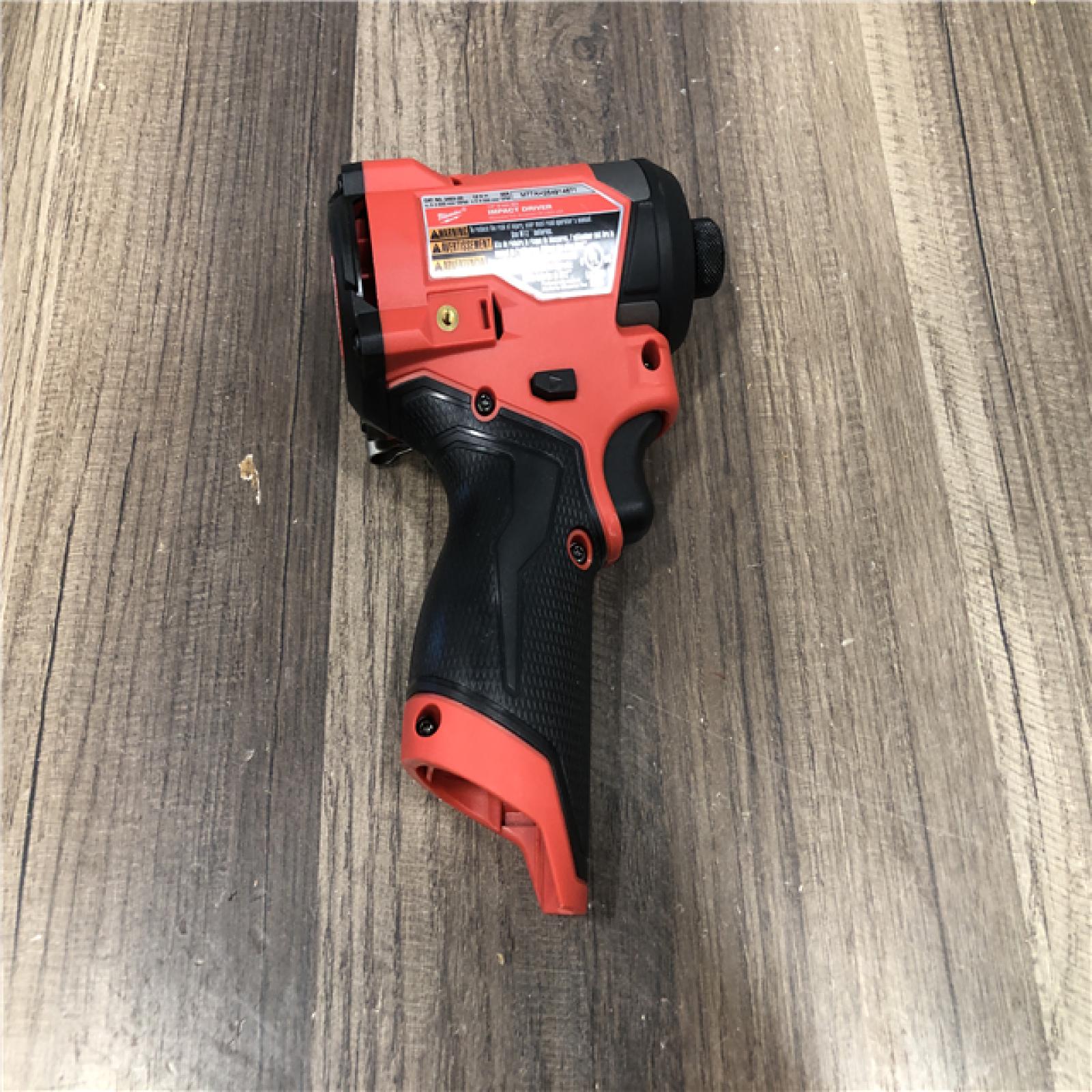 AS-IS Milwaukee FUEL 12V Lithium-Ion Brushless Cordless 1/4 in. Hex Impact Driver (Tool-Only)