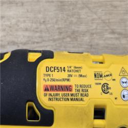 AS-IS DEWALT 20V MAX 1/4 in. Cordless Ratchet (Tool-Only)