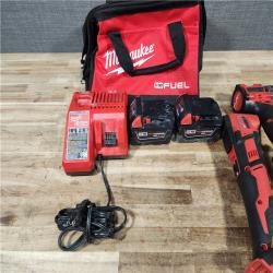 HOUSTON LOCATION - AS - IS Milwaukee 2 Tool Combo Kit W/ (2) Battery & Charger