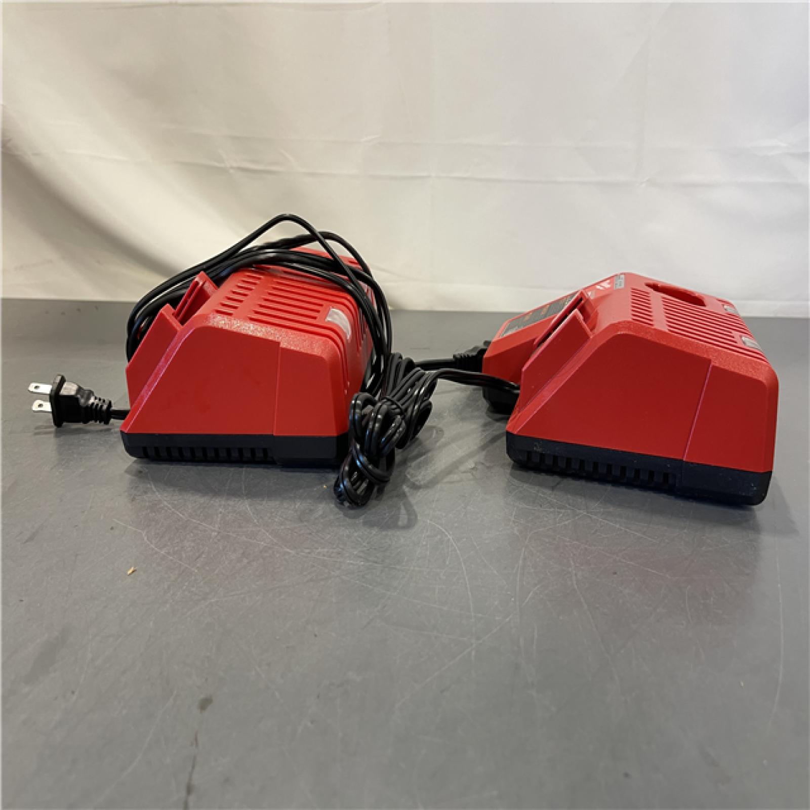 AS-IS - Milwaukee M12 or M18 18V and 12V Multi Voltage Lithium Ion Battery Charger (Set of 2)