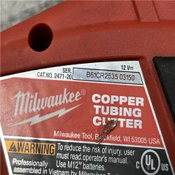 AS-IS Milwaukee 12V Lithium-Ion Cordless Copper Tubing Cutter (Tool-Only)