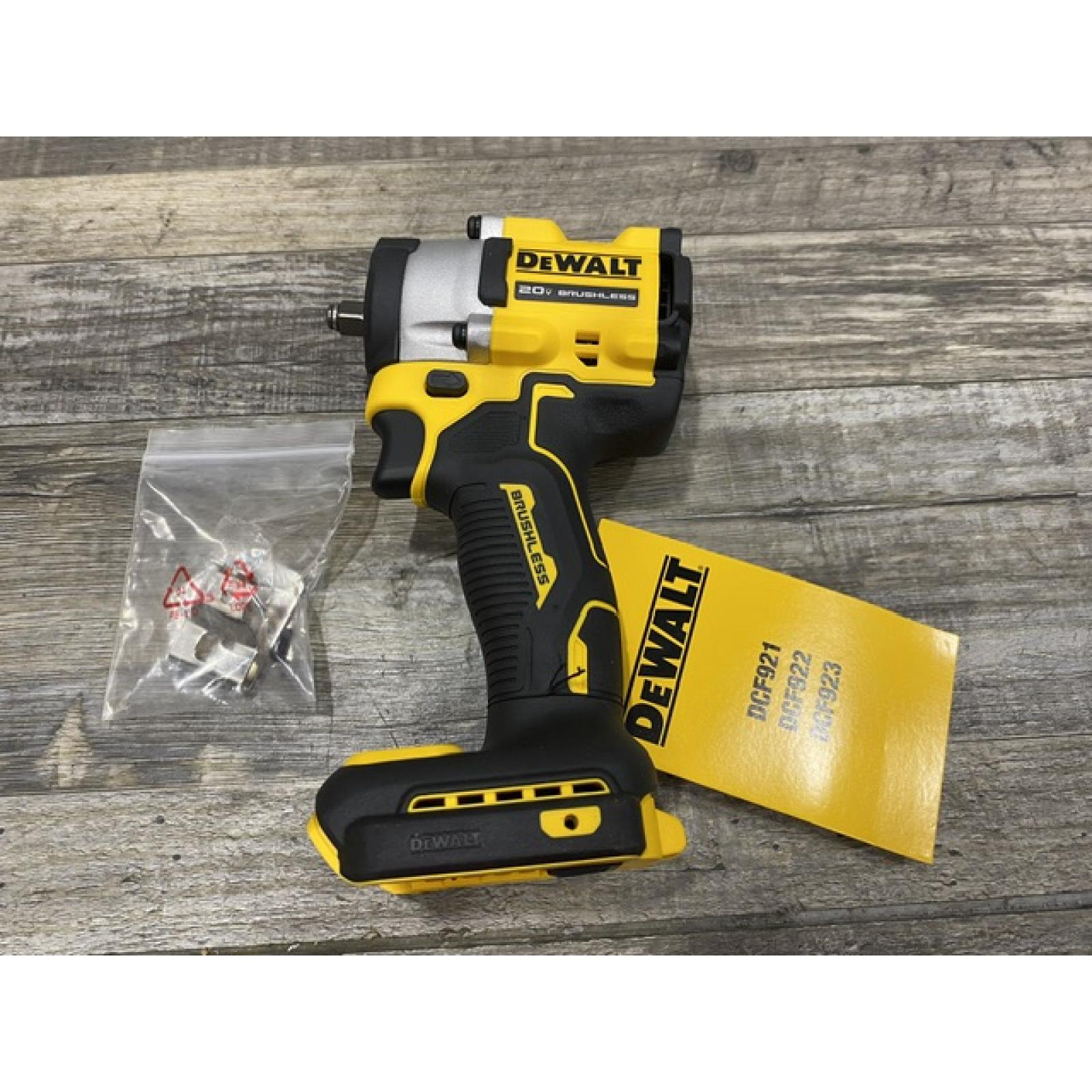 AS-IS DEWALT ATOMIC 20V MAX Cordless Brushless 3/8 in.Variable Speed Impact Wrench (Tool Only)
