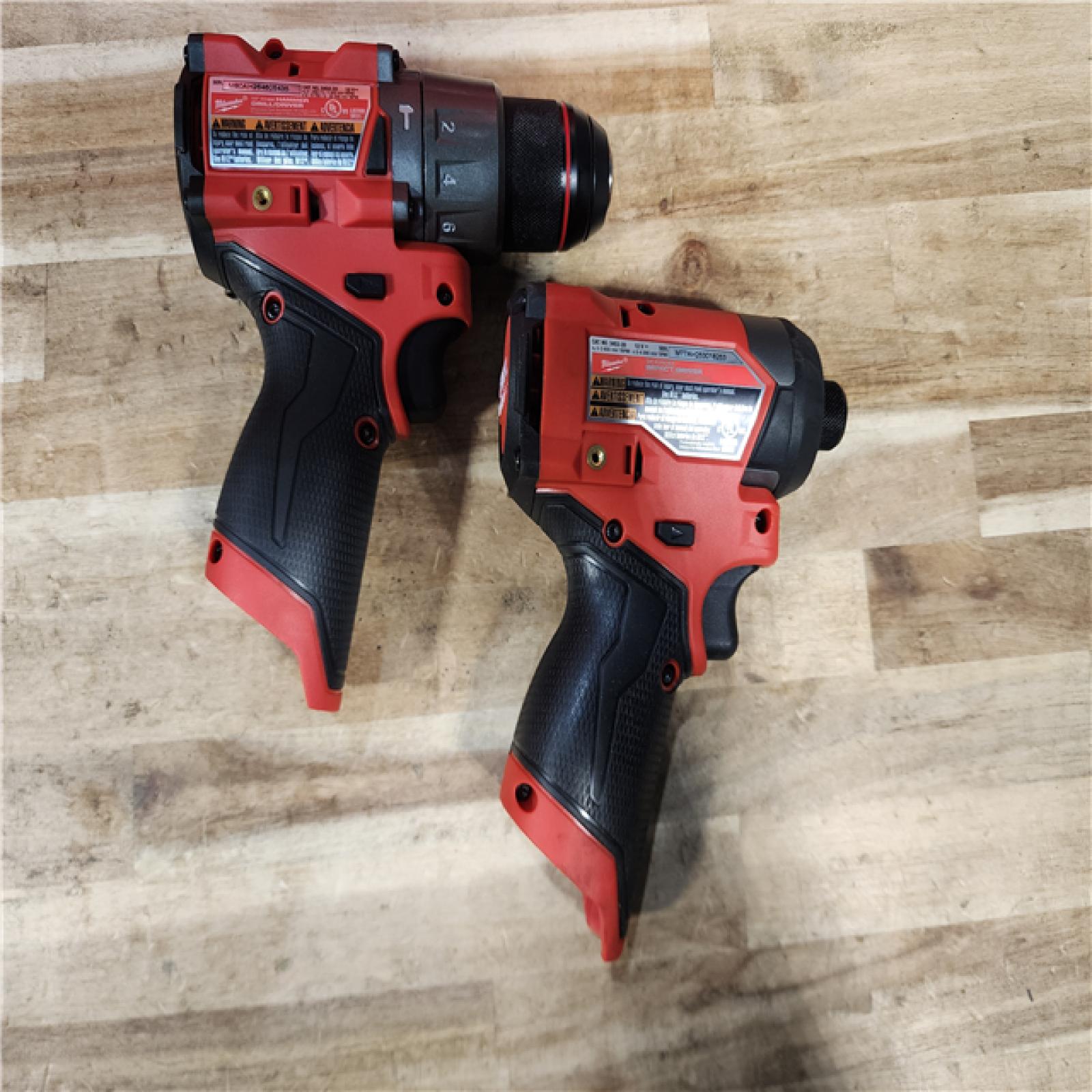 HOUSTON LOCATION - AS-IS (APPEARS LIKE NEW) Milwaukee FUEL 12-Volt Lithium-Ion Brushless Cordless Hammer Drill and Impact Driver Combo Kit