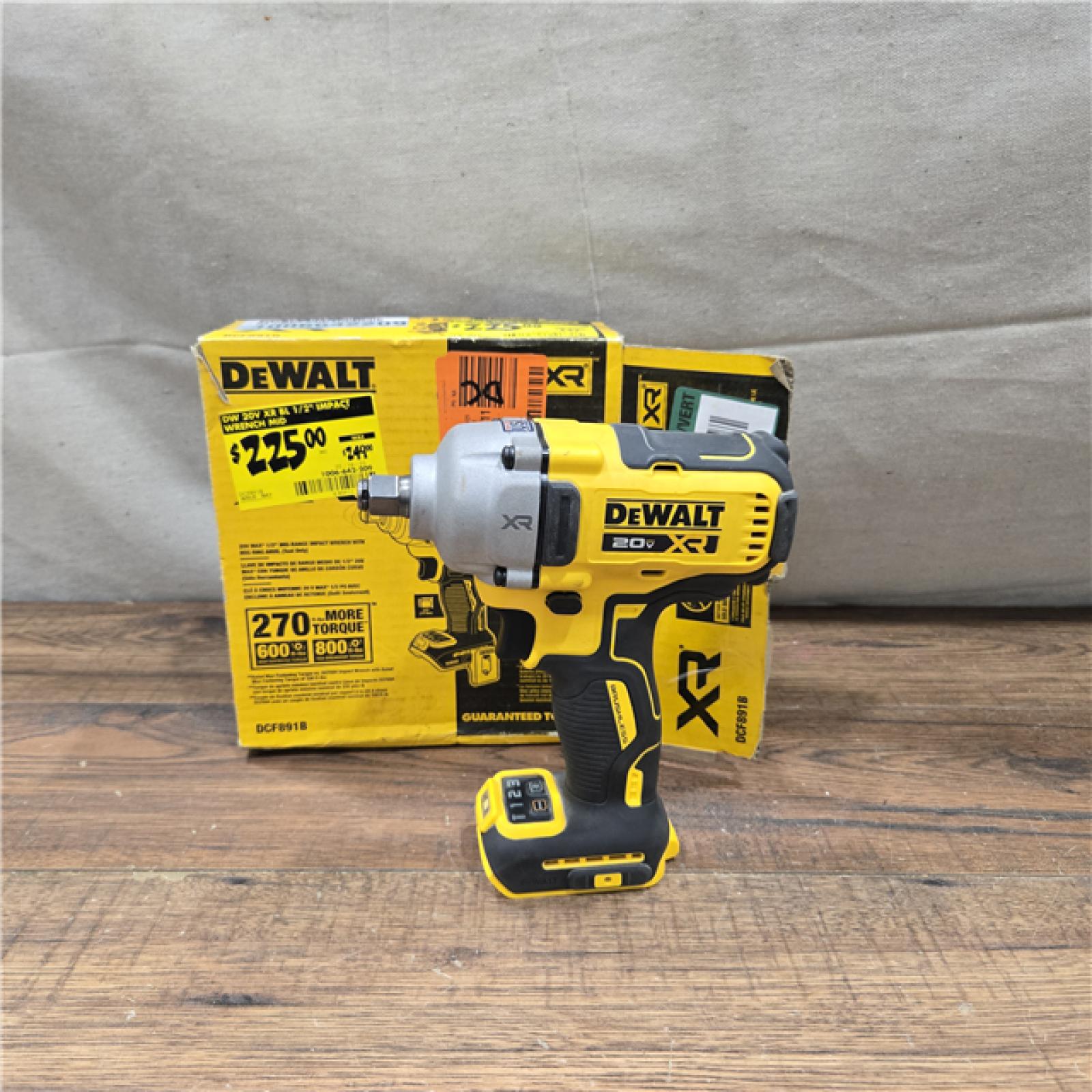 GOOD DeWalt 20V MAX 1/2 in. Cordless Brushless Mid-Range Impact Wrench Tool Only