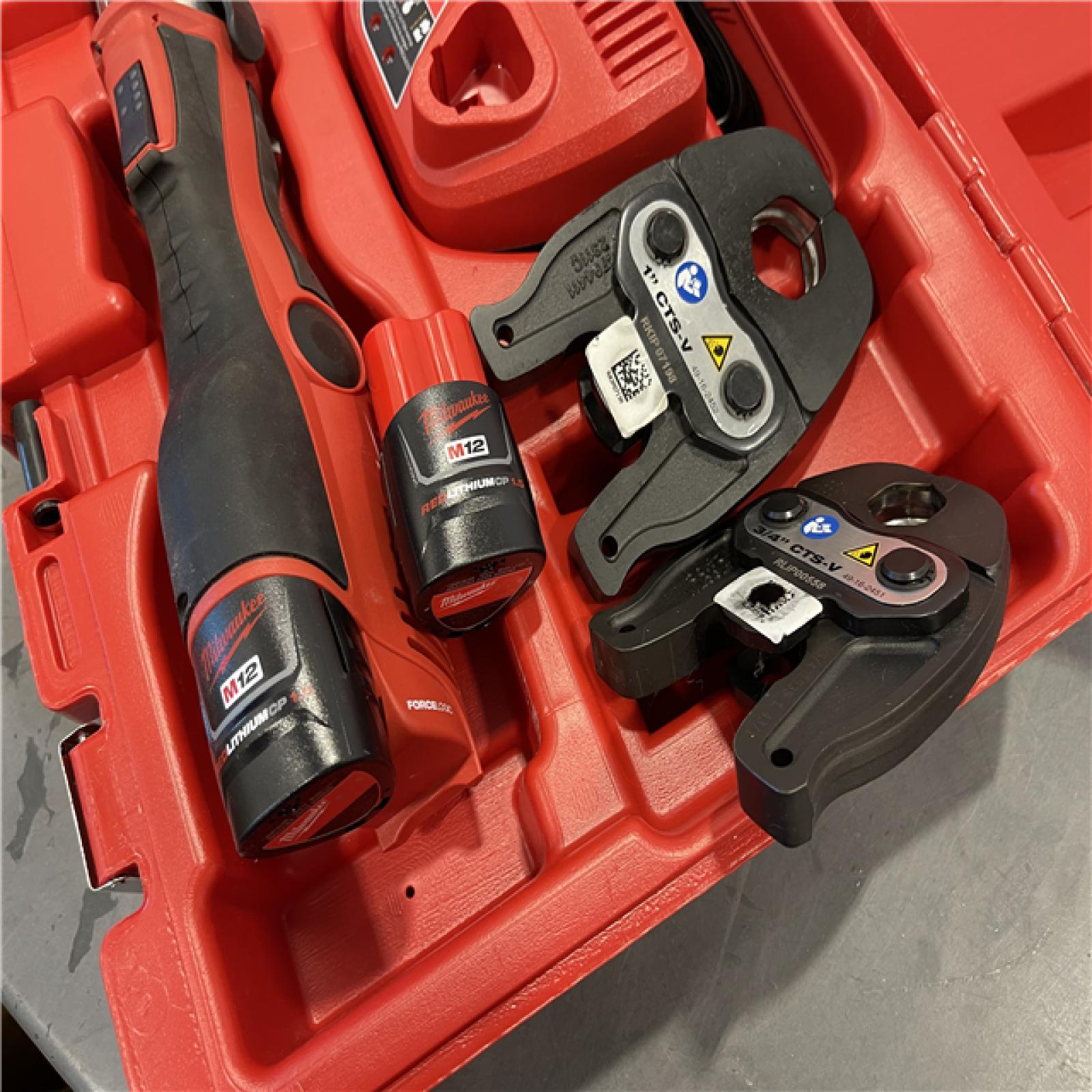 AS-IS - Milwaukee M12 12-Volt Lithium-Ion Force Logic Cordless Press Tool Kit