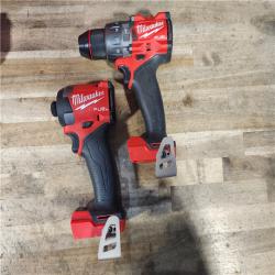 HOUSTON LOCATION - AS-IS Milwaukee FUEL 18V Lithium-Ion Brushless Cordless Hammer Drill and Impact Driver Combo Kit