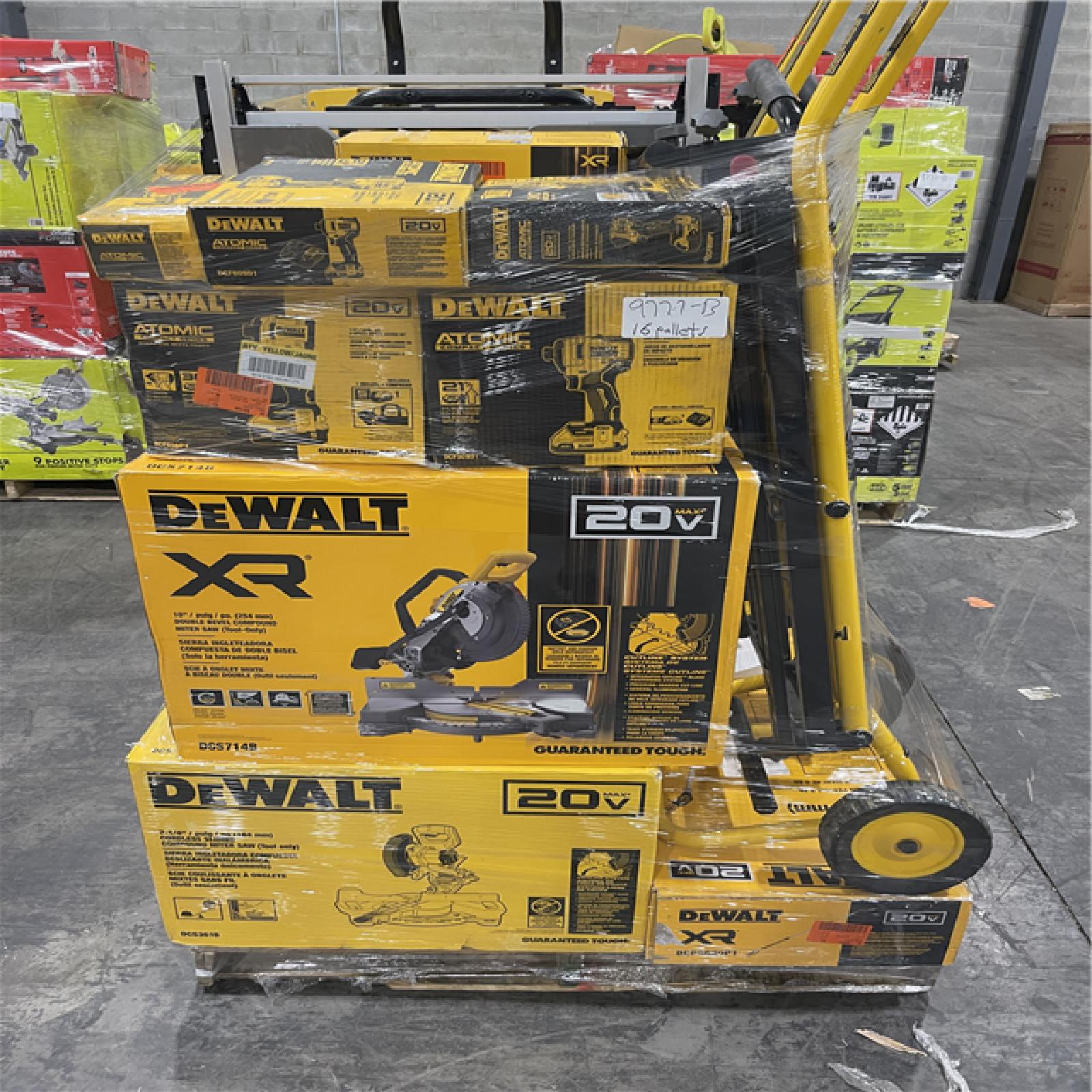 Pittston Location As-Is Power Tools Partial Truckload (16 pallets) 9777-B