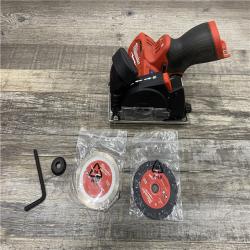 AS-IS Milwaukee  FUEL 12V Lithium-Ion Brushless Cordless 3 in. Cut Off Saw (Tool-Only)