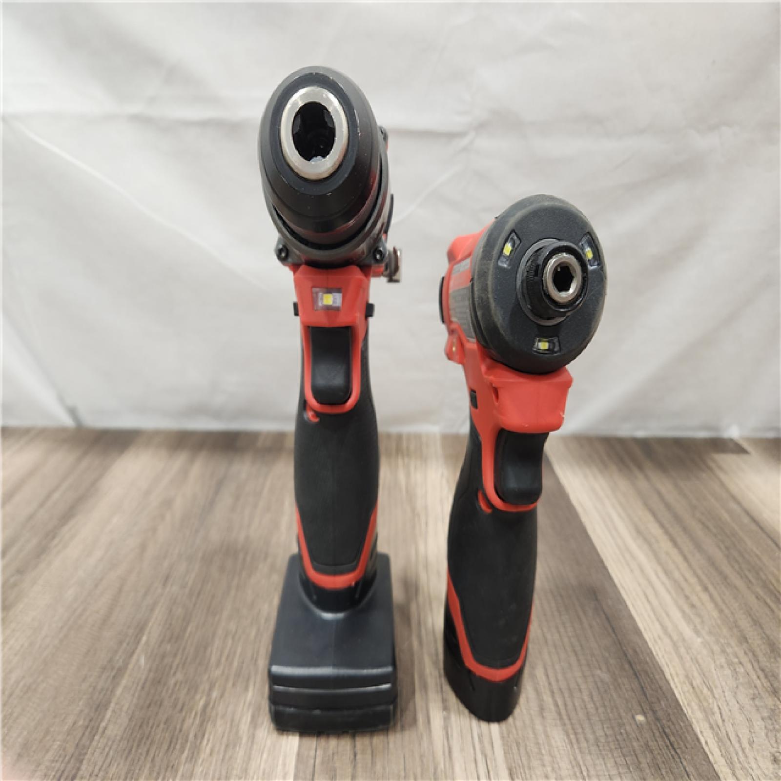 AS-IS- Milwaukee 12V Brushless Hammer Drill and Impact Driver Combo Kit