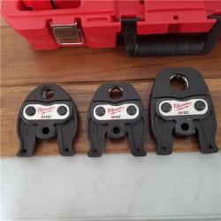 California AS-IS Milwaukee M12 Force Logic Press Tool Kit  Includes (1) Battery  Charger & Hard Case