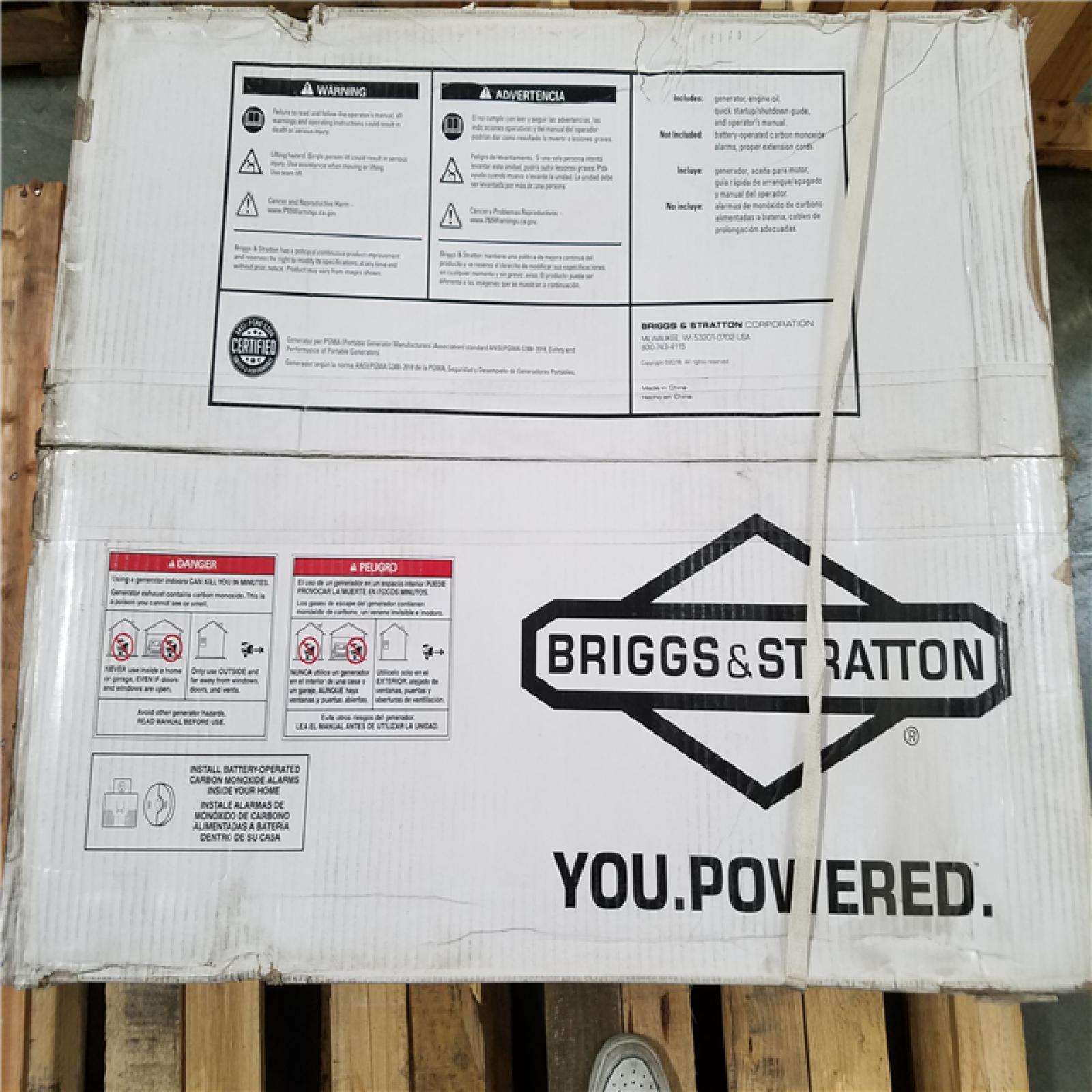 California NEW Briggs & Stratton S3500 Portable Generator
