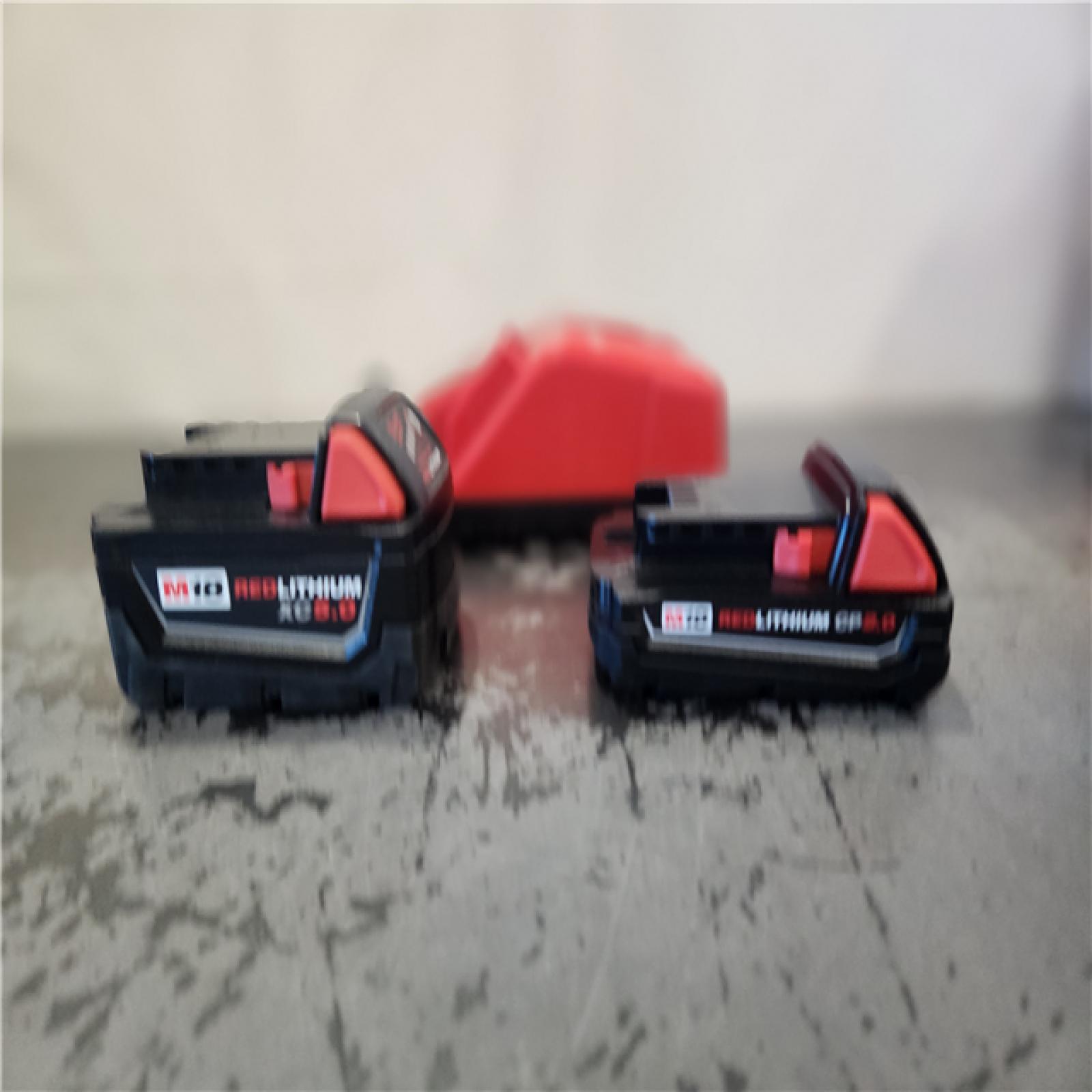 AS-IS- Milwaukee 18-Volt Lithium-Ion Starter Kit with One 5.0 Ah and One 2.0 Ah Battery and Charger