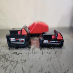 AS-IS- Milwaukee 18-Volt Lithium-Ion Starter Kit with One 5.0 Ah and One 2.0 Ah Battery and Charger