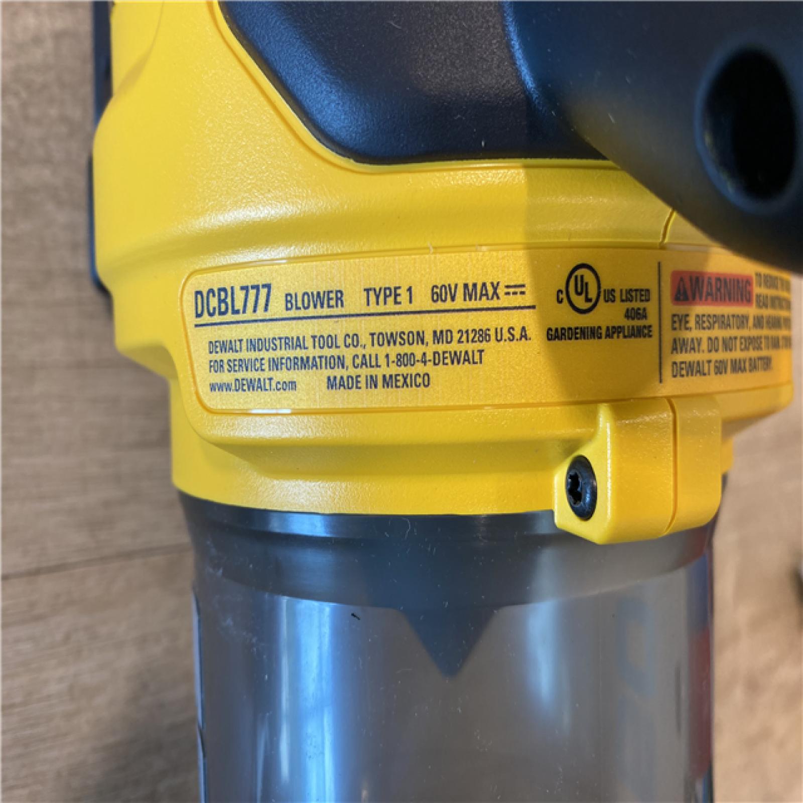 AS-IS DEWALT FLEXVOLT 60V MAX 160 MPH 760 CFM Brushless Cordless Axial Blower Kit