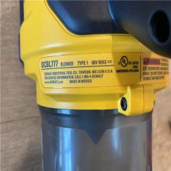 AS-IS DEWALT FLEXVOLT 60V MAX 160 MPH 760 CFM Brushless Cordless Axial Blower Kit