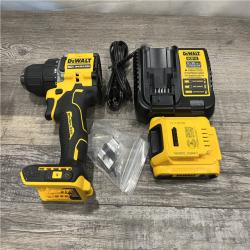 AS-IS DEWALT Atomic 20V Lithium-Ion Cordless Compact 1/2 in. Drill/Driver Kit