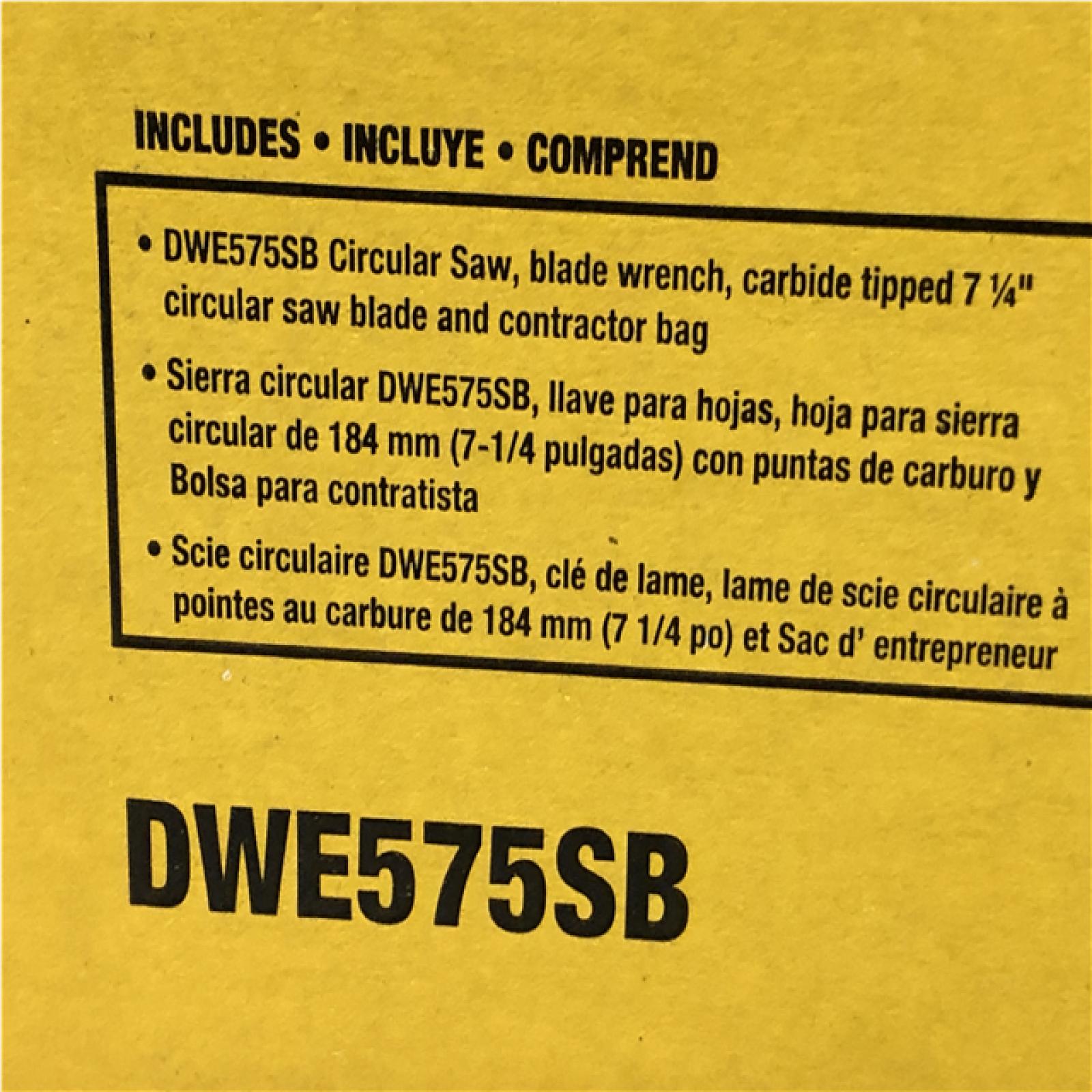 NEW - DEWALT 15 Amp 7-1/4 in. Lightweight Circular Saw with Electric Brake