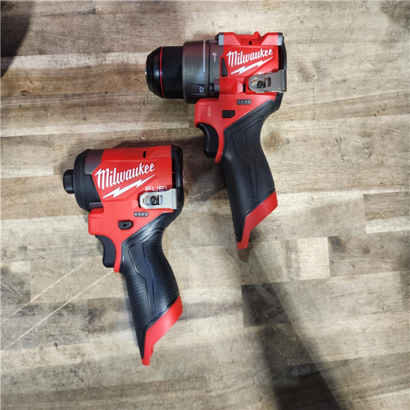 HOUSTON LOCATION - AS-IS Milwaukee 3497-22 12V Brushless Hammer Drill and Impact Driver Combo Kit