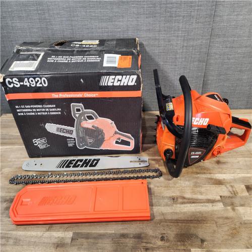 HOUSTON LOCATION - AS-IS ECHO 20 in. 50.1 Cc 2-Stroke Gas Rear Handle Chainsaw