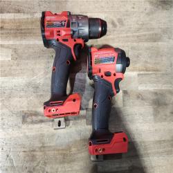 HOUSTON LOCATION - AS-IS (APPEARS LIKE NEW) MILWAUKEE FUEL 18V Lithium-Ion Brushless Cordless Hammer Drill and Impact Driver Combo Kit