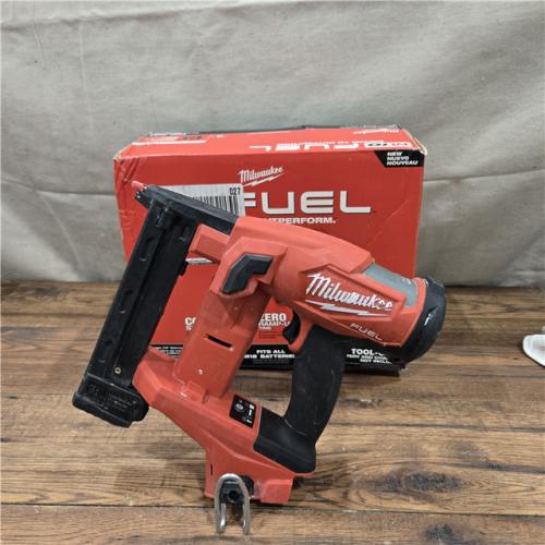 AS-IS MILWAUKEE FUEL 18-Volt Lithium-Ion Brushless Cordless 18-Gauge 1/4 in. Narrow Crown Stapler (Tool-Only)