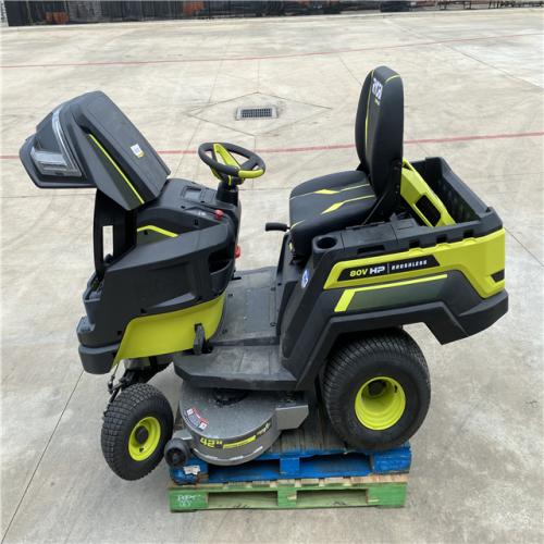 Houston Location AS IS - Ryobi 42 T42LI Riding Mower