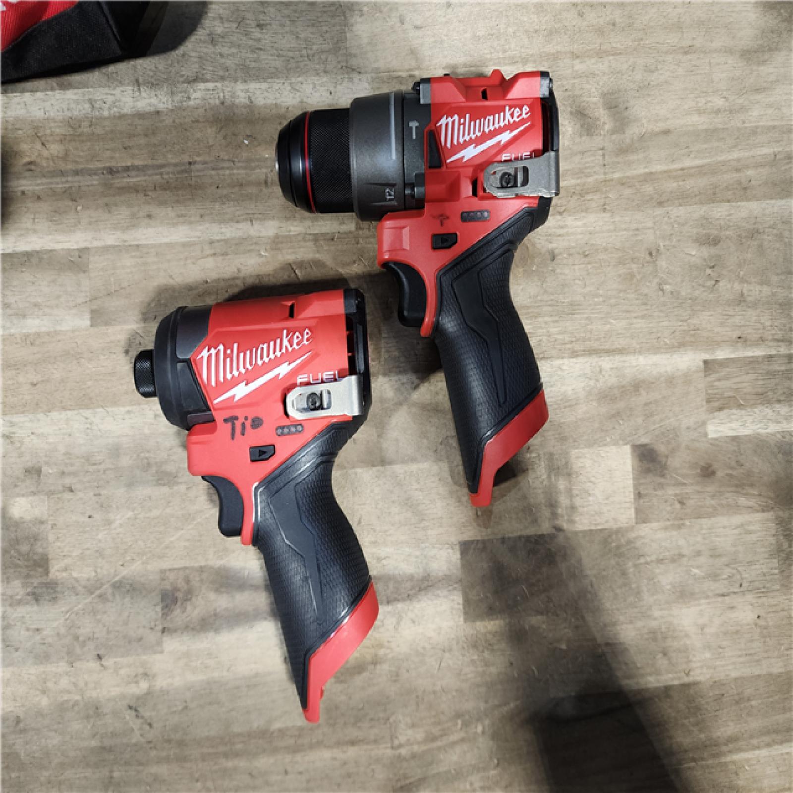 HOUSTON LOCATION - AS-IS Milwaukee 3497-22 12V Brushless Hammer Drill and Impact Driver Combo Kit