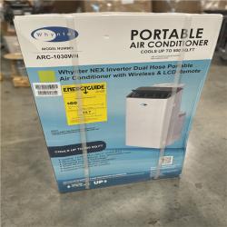 DALLAS LOCATION- WHYNTER NEX 10 000 (DOE) BTU Inverter Portable Air Conditioner Cools 500 sq. ft. with Dehumidifier