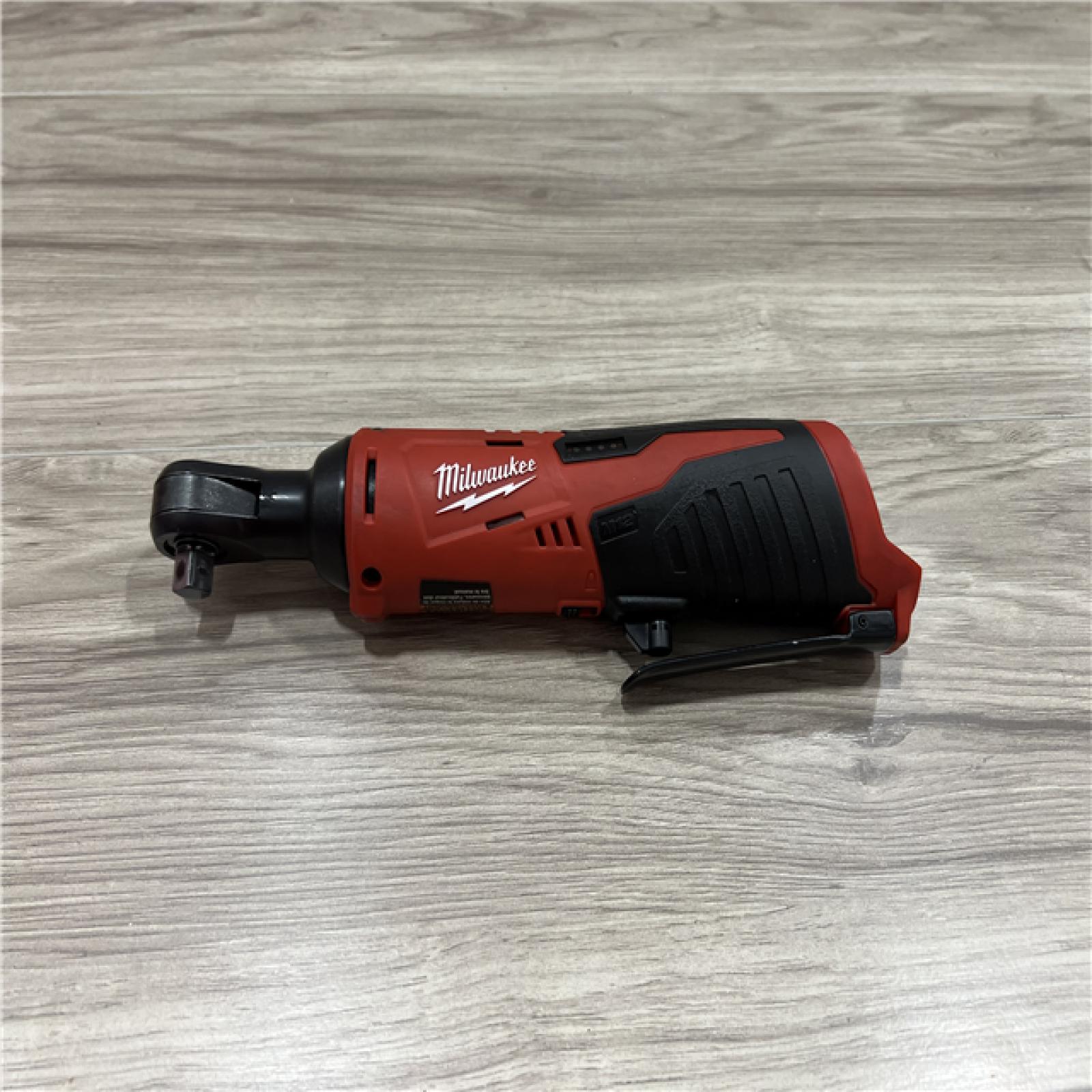 AS-IS Milwaukee M12 12V Lithium-Ion Cordless 3/8 in. Ratchet (Tool-Only)
